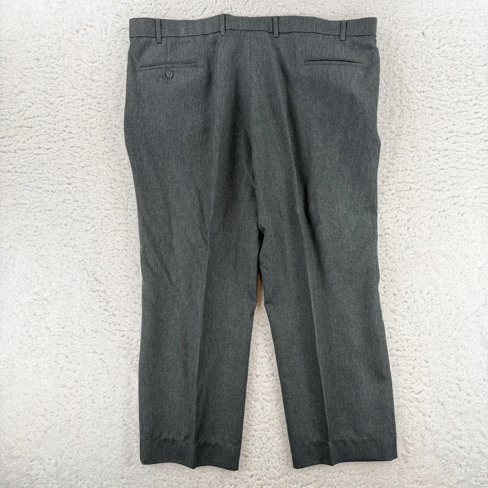 Levis Action Slacks Pants Mens 46x32 (46x27)‎ Gray Flat Front Dress Slacks